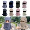 Set Cappello Balaclava in Pile Antivento Scaldacollo Sciarpa Invernale per Ciclismo Sci all'Aperto