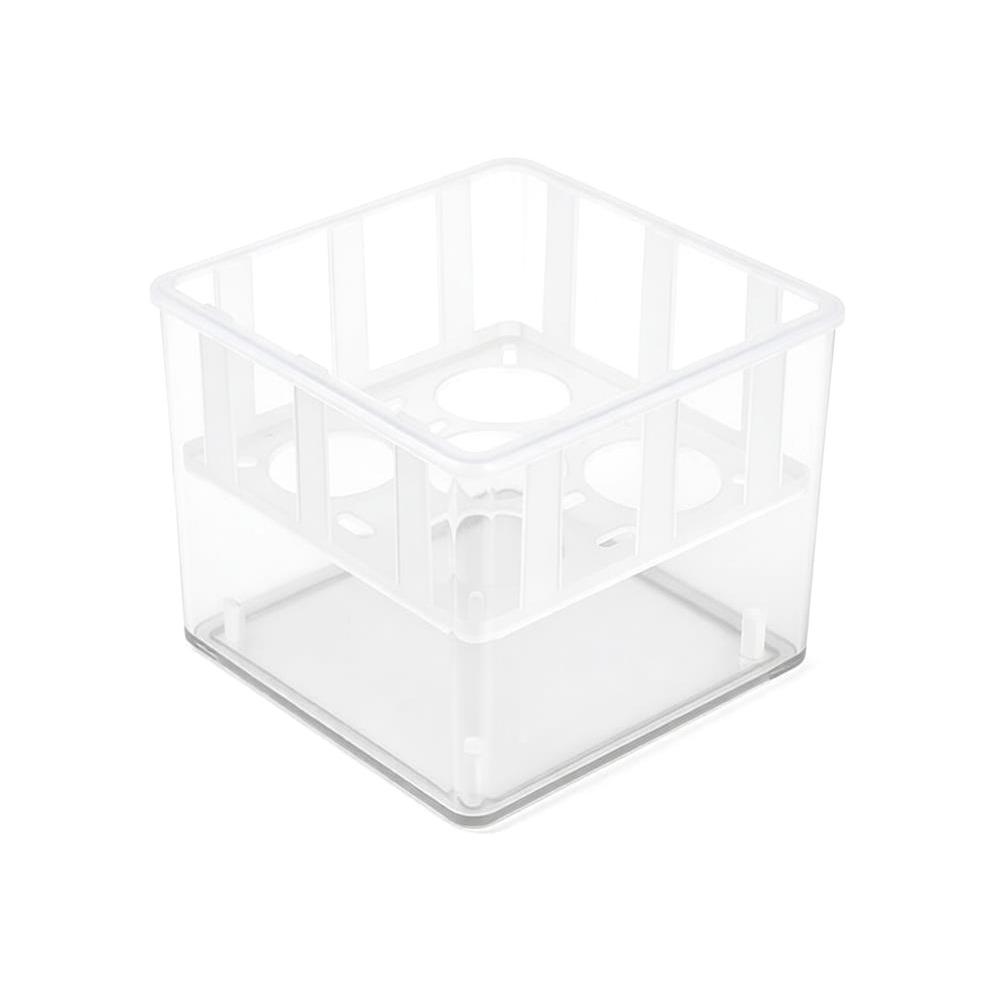 Clear Tulip Hydroponic Flowerpot With Breathable Support Basket Flower Pot Home Decoration