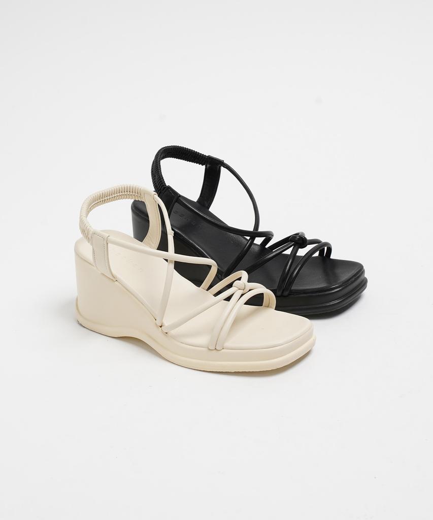 Chaakan Mullion Strap Wedge Heel Slingback Sandals Sdlts2F3403