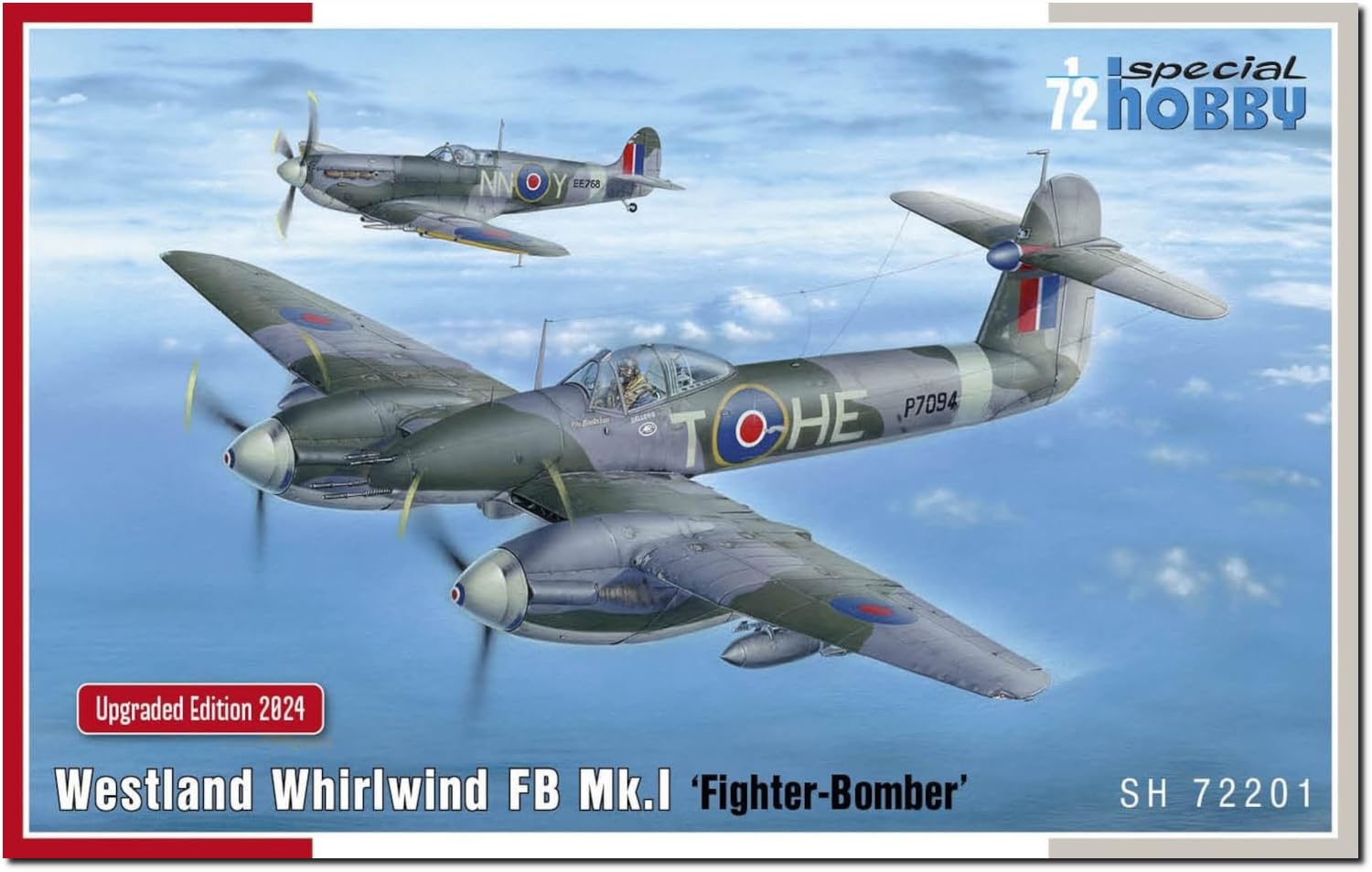 Special Hobby 1/72 Британский истребитель-бомбардировщик Westland Whirlwind FB.Mk.I Пластиковая модель SH72201n (Самолет)