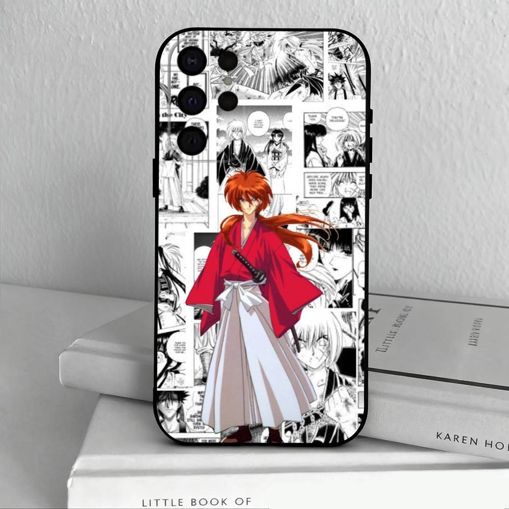 Anime R-Rurouni K-Kenshin-N Phone Case For Samsung S25,24,23,22,30,21,10,9,Ultra,Plus,Lite,FE,4,5 G Soft Black Case
