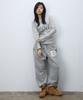 EEERRR Er Waffle Applique Long Sweat Pants (Melange)