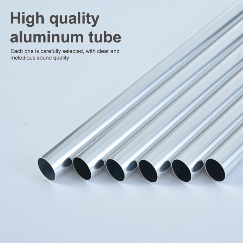 Classic 26 Inch Aluminum Pipe Wind Chimes With Wooden Hanging Tag Farmhouses Terraces Gardens Balcony Corridor Decoration