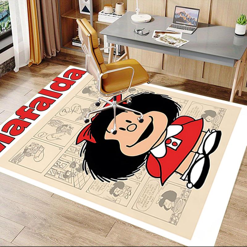 1pc Mafaldas Adventures Comics Carpet for Playroom Bedroom Living Room Sofa Home Decor,kids Game Area Rug Non-slip Floor Mat Y73031