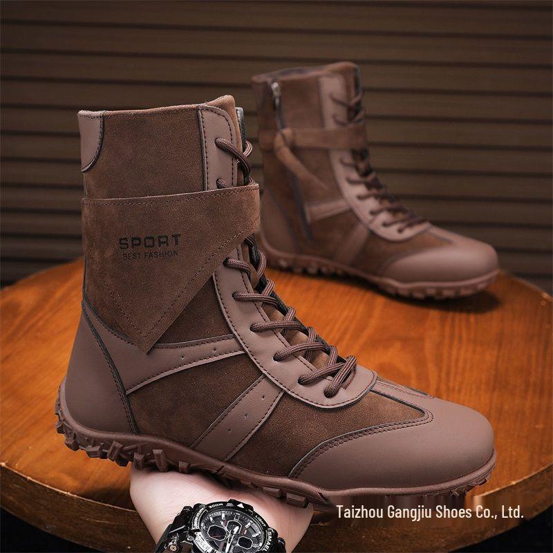 Herren 2025 German Trainer High-Top Boxschuhe: Bequeme, Leichte, Vielseitige Martin Boots