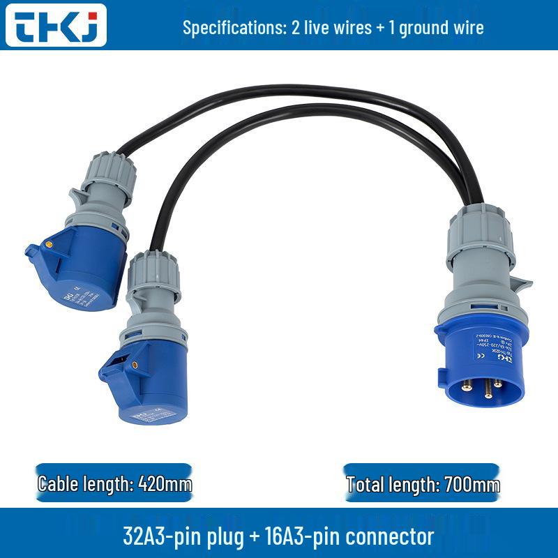 Waterproof Industrial Plug Socket Connector IP67 - 16A/32A, 3/4/5 Pin
