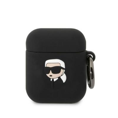 Fodral till AirPods 1 Karl Lagerfeld Karl Head 3D Svart