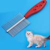 Pet Hair Comb Gentle Deshedding Comb Ergonomic Handle Pet Comb Cats Grooming Supplies for Pet Owners Metal