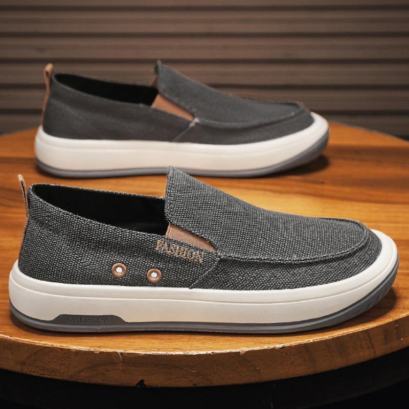 Fashion Spring New Men's Cloth Shoes Lefu Shoes Comfortable Breathable Leisure Four Seasons Ice Silk Cloth Shoes Men's Summer