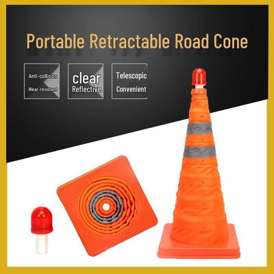 Portable Folding Traffic Warning Reflector Cone