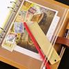 Convenient Clear PVC A5 A6 A7 Binder Pockets Clear Zipper Folders For 6-Ring Notebook Binder Files Reports Binder
