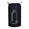Folding Storage Bag 82L Large Capacity Empty Bottle Storage Basket Aluminum Handle Design Bottle Collector Recycling Bin 1PC