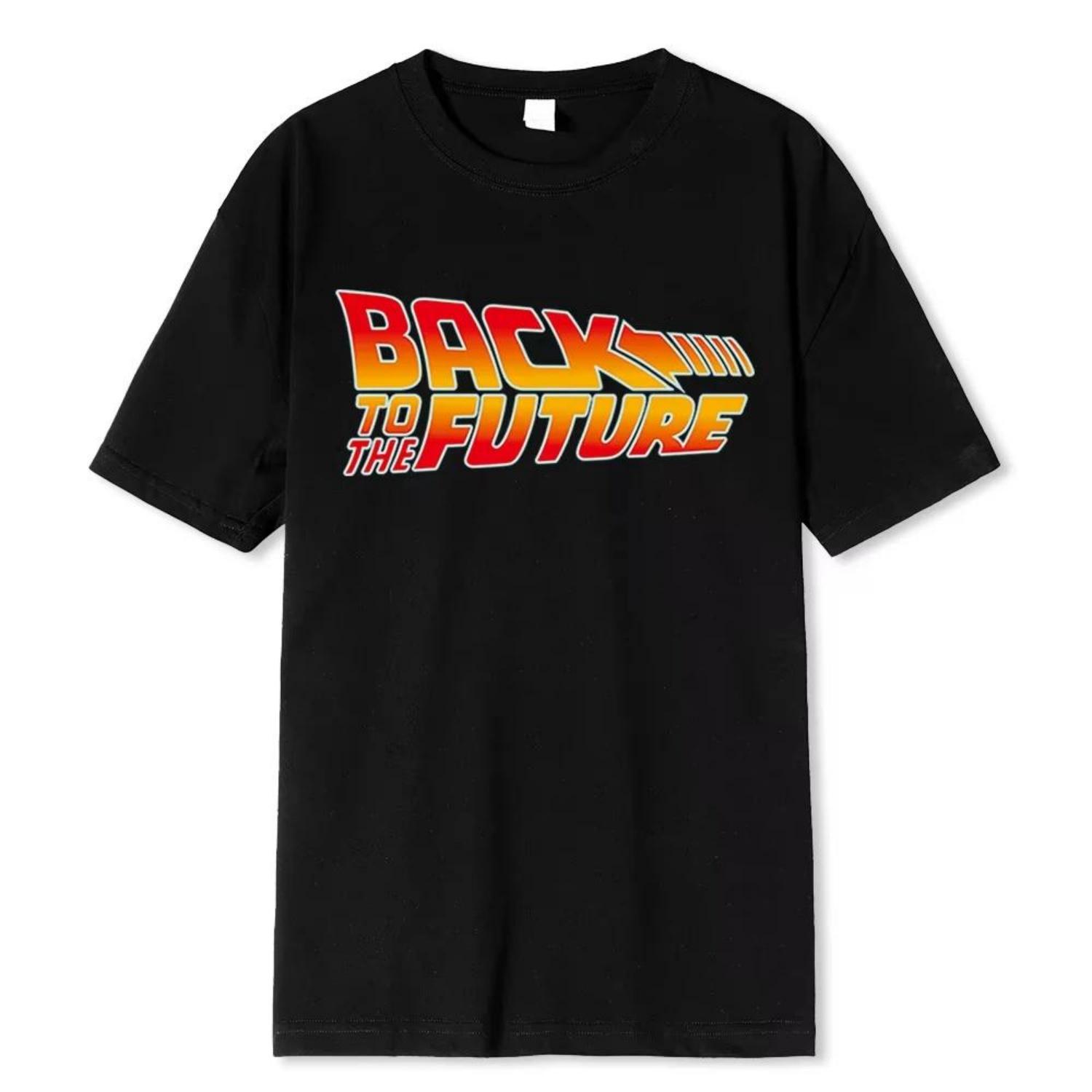 

Back To The Future T-Shirt Men s Women s Cotton Printed T-Shirt Summer Short Sleeve Movie Hip HopT-Shirt Street Cotton T-Shirt XXXXXL