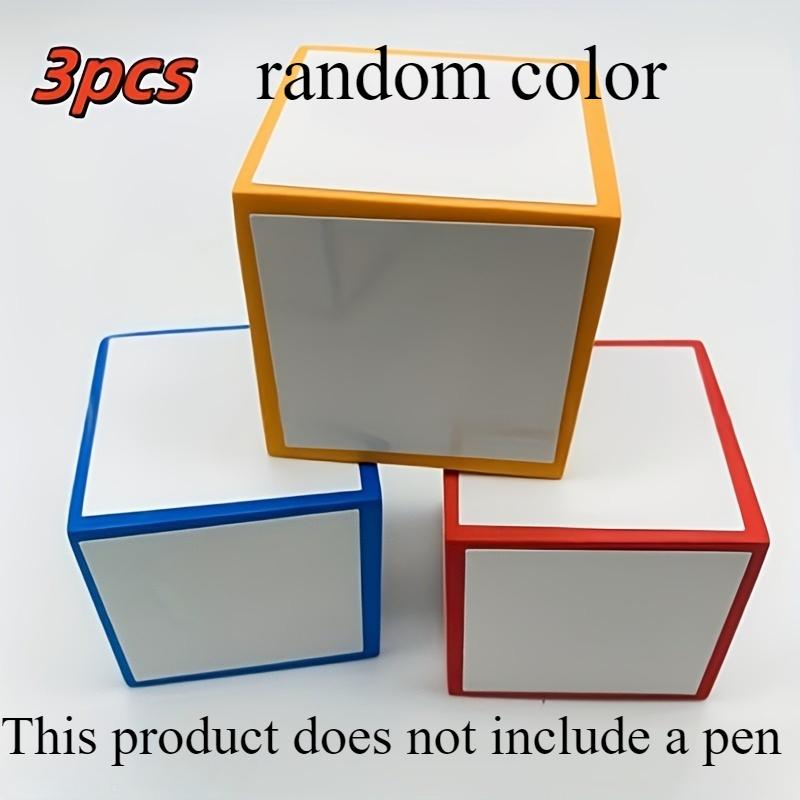 

3Pcs Random-Color Blank Foam Dice Set, Reusable Erasable Dry-Erase Dice for Office & Teaching