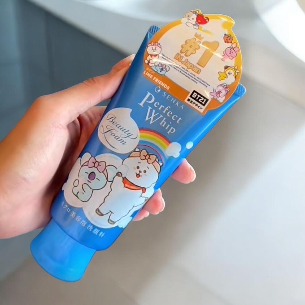 BT21 Senka Perfect Whip Collection Original Blue Limited Edition 120g.