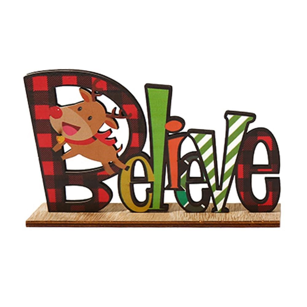 Рождественские украшения Настольные украшения Старик Снеговик Письмо Орнамент