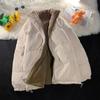 Corduroy Tweezijdige Lamswol Jas Dames Herfst en Winter Losse Plus Fluweel Verdikte Katoengewatteerde Jas Katoengewatteerde Jas