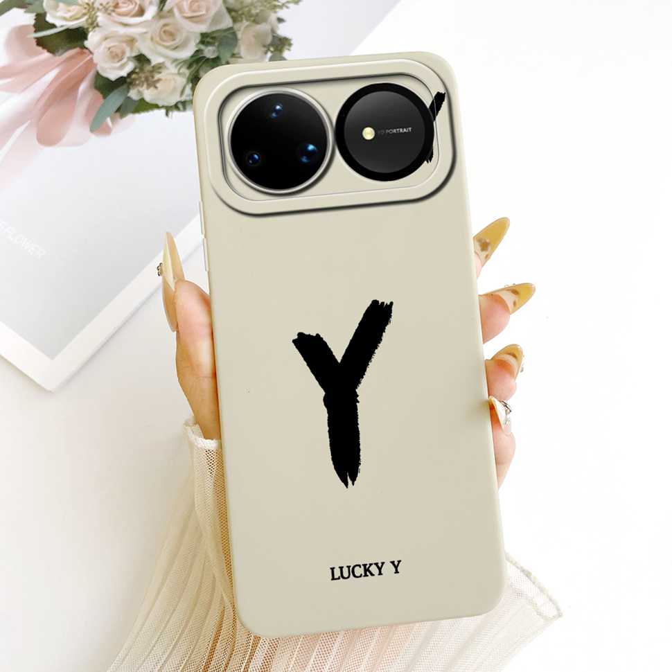 For Huawei nova 15 Ultra 5G Case SLY-AL00 Silicone Cover For Huawei Nova15 Ultra 5G 6.84" Fashion Simple Letters A-Z Phone Shell