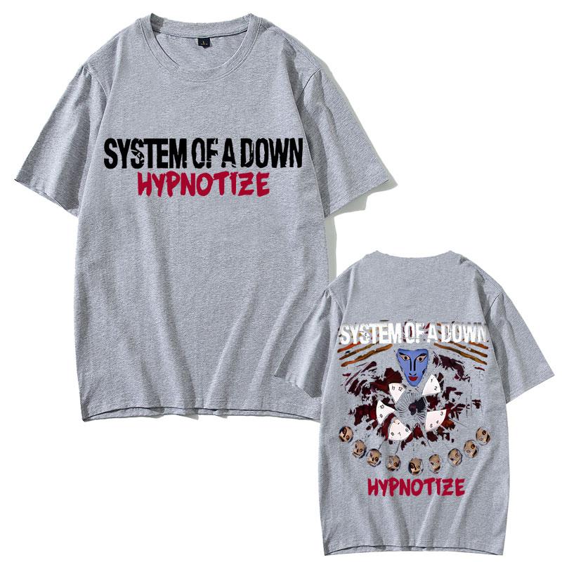 2025 Summer System of A Down Hypnotize Graphic T Shirts Men Women Alternative Metal Music Mens 90s Vintage Rock Band Tshirt