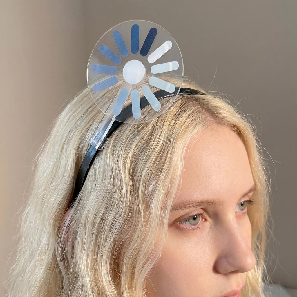 Novelty Computer Network Card Headband Hair Clip Unique Design Metal Material Lightweight Comfortable Headwear for Daily Use and Events