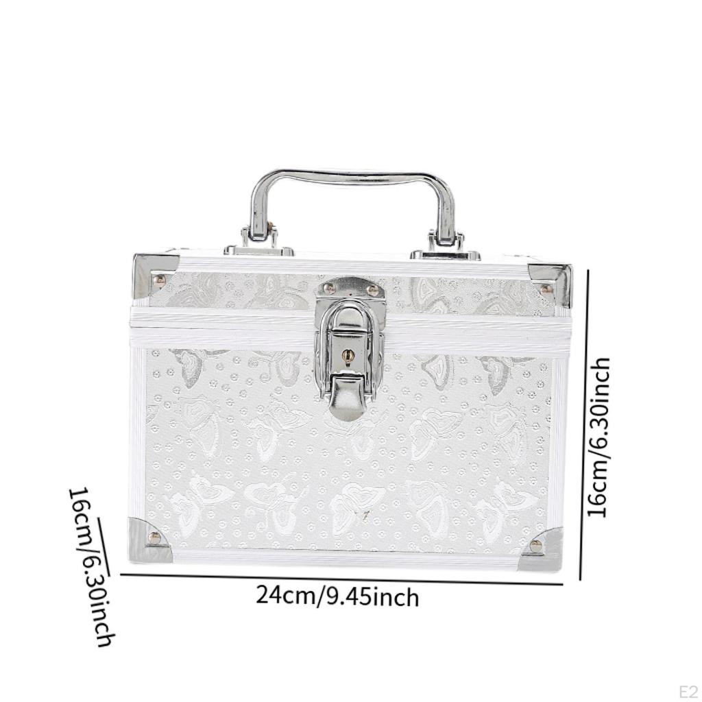 Extra Large Makeup Carrying Case Compartment Multifunction Security Pedicure Tool Box for Women Nail