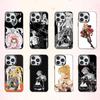Misa Anime D-Death N-Note Phone Case For iPhone17,16,15,14,13,12,11 Plus,Pro Max Colored Silver Plated Inside Cover