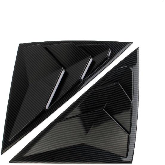 Carbon Fiber Style Side Window Louvers Air Vent Shades Cover Blinds for 2023-2025 Acura Integra