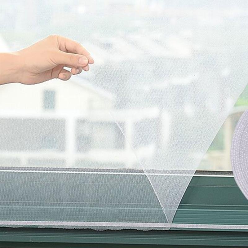 Adjustable Customizable DIY Insect Netting For Window Easy Install Ventilation Mesh Screen 6Pack with Adhesive Tape Roll