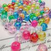 High-Gloss Transparent AB Color Round Beads for DIY Headdress Accessories