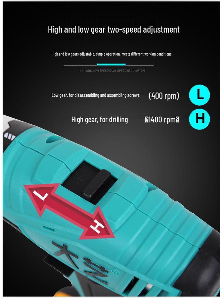 Genuine Dayi 12V/16V/20V Handheld Electric Drill & Screwdriver with Lithium Battery