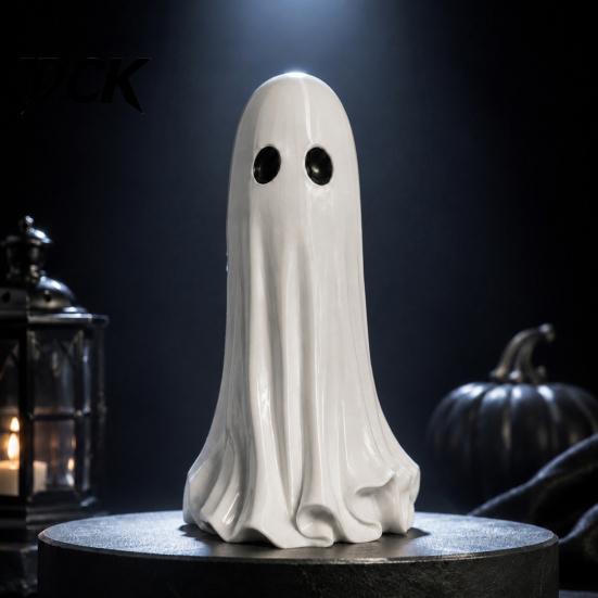 Innen Außen Party Deko Leuchtender Geist Halloween Lampe, 3D Gedruckte LED Figur, Atmosphärische Schlafzimmerlampe Leuchtende Tischdekoration für