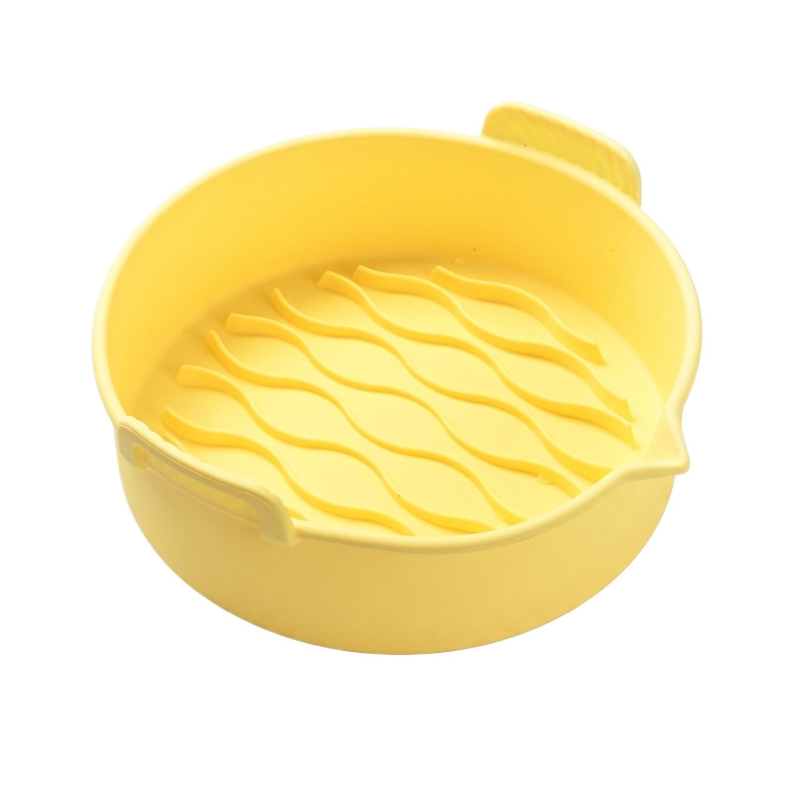 

Home Baking Molds, Fryer, Easy To Clean, Foldable, And Thick Design One Size жовтий