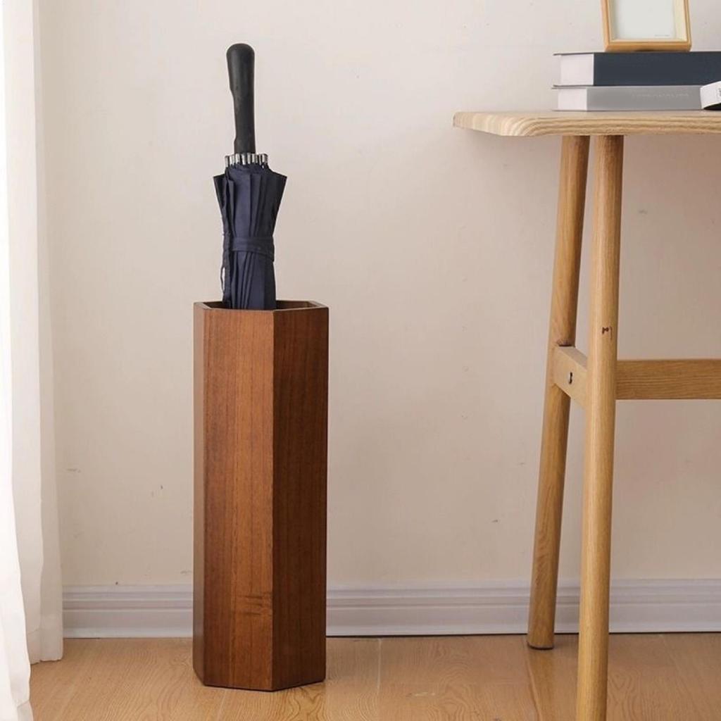 Umbrella Holder for Entryway Wooden Umbrella Stand Creative Bucket for Living Room Garage Indoor Hotel Restaurant Keep Your