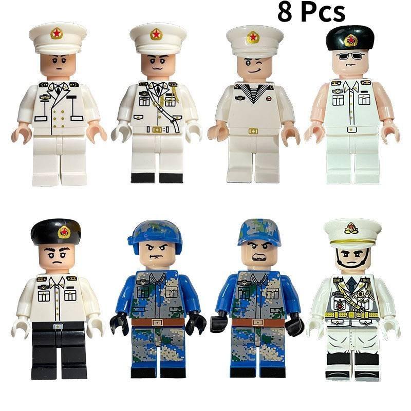 Military Building Block Set With Diverse Army Navy And Minifigures For Creative Play