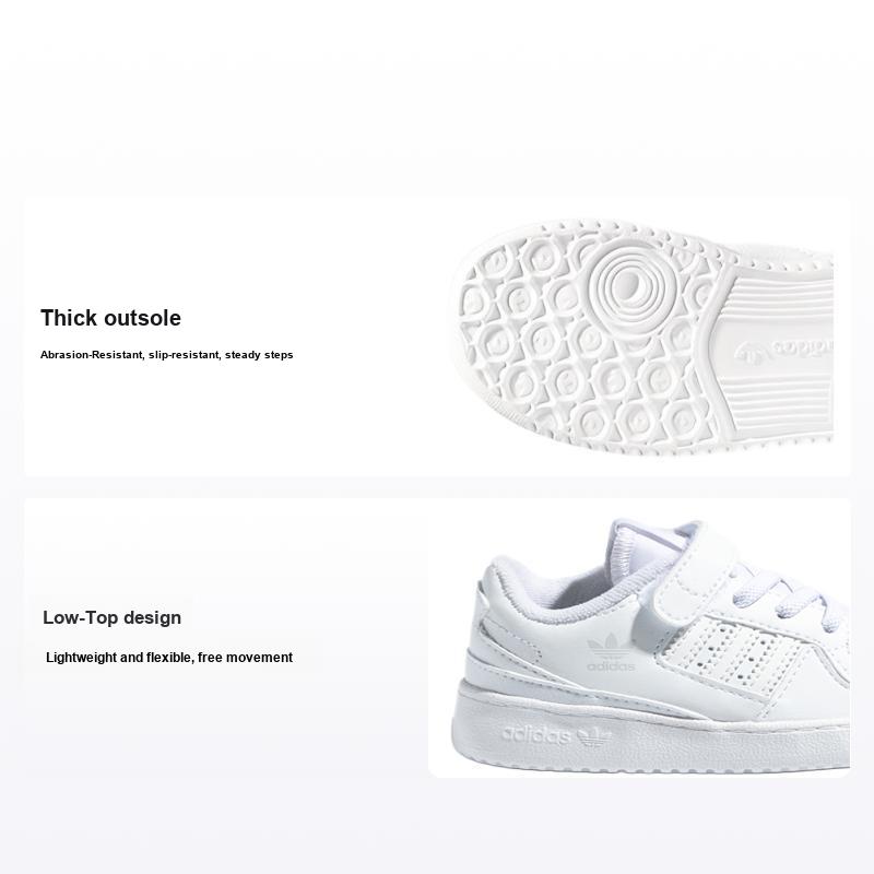 Adidas Forum Low J Triple White Детские кроссовки Cloud-White FY7989 20