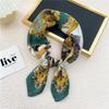 70 Silk Scarf: Small Square for Women - Lightweight Korean Fashion, Perfect for Spring, Summer, Autumn; Stylish for Flight Attendant or Neck Accessory