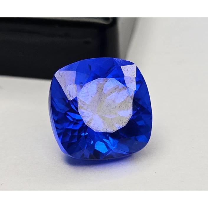 10+ Ct Natural Blue Sapphire Cushion Cut Fabulous Certified Loose Gemstone