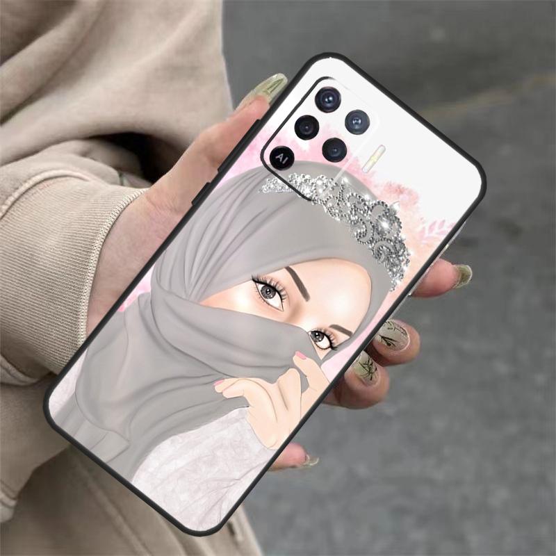 Islamic Muslim Hijabi Girls For OPPO A53S A57S A54 A74 A94 A17 A77 A58 A78 A98 A5 A9 A96 A76 A16 A52 A72 A79 A15 Case