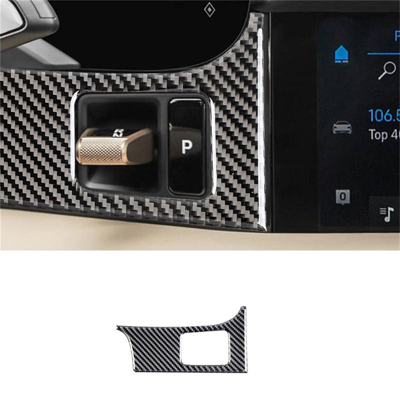 Black Car Interior Decoration Protection Carbon Fiber Sticker For Porsche Taycan 2019-2025 Auto Styling Accessories