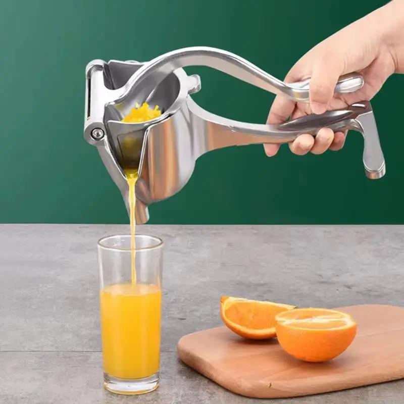 Multifunction Manual Juice Squeezer Food Grade Aluminum Hand Press Juicer Lemon Orange Squeezer Portable Fruit Kitchen Tool