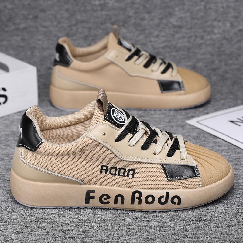 

Men s shoes new large size casual board shoes fashion popular shell shoes light breathable versatile sports shoes student shoes 45