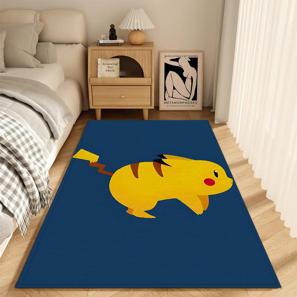 Fashion Entrance Mat Living Room P-Pokemon Rugs Decoration P-Pikachu Bedroom Carpet for Kitchen Bath Mats Balcony Door House Rug