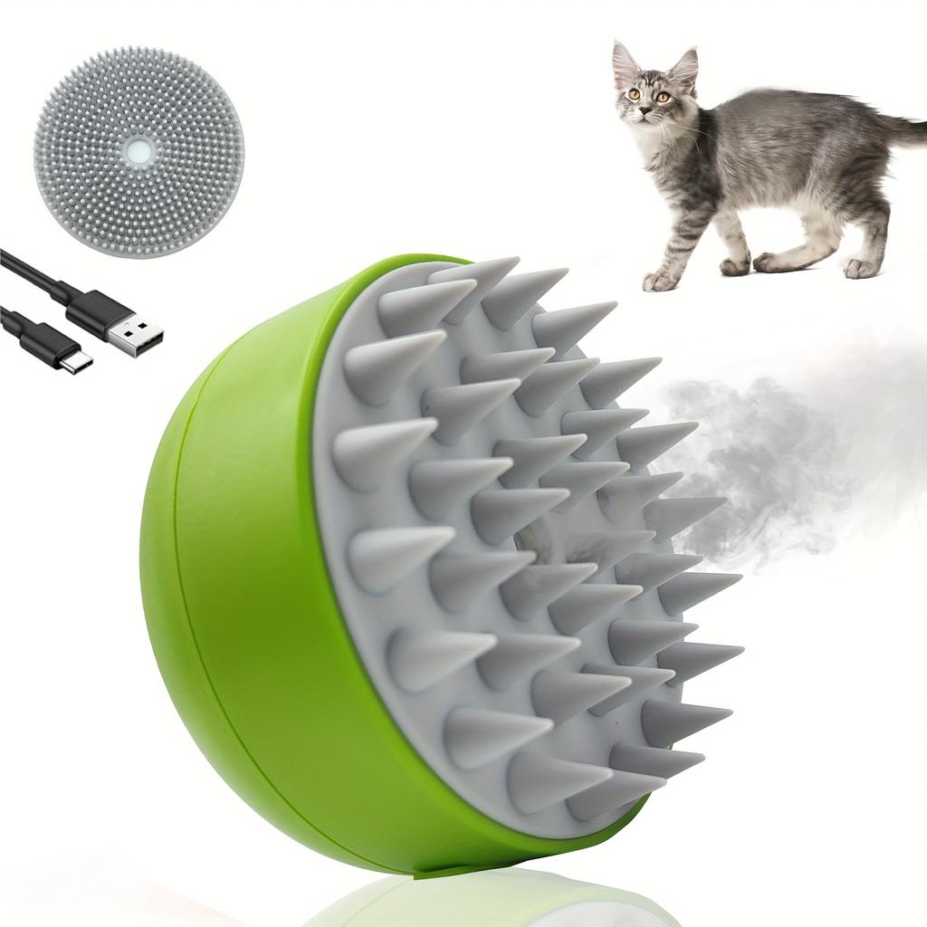 Rechargeable Pet Bathing Brush with Foaming Function for Cats and Dogs