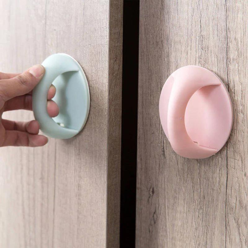 20PCS Self Adhesive Cabinet Drawer Handle Auxiliary Pull Handle for Glass Window Sliding Door Wardrobe Furniture Suction Cup Handle