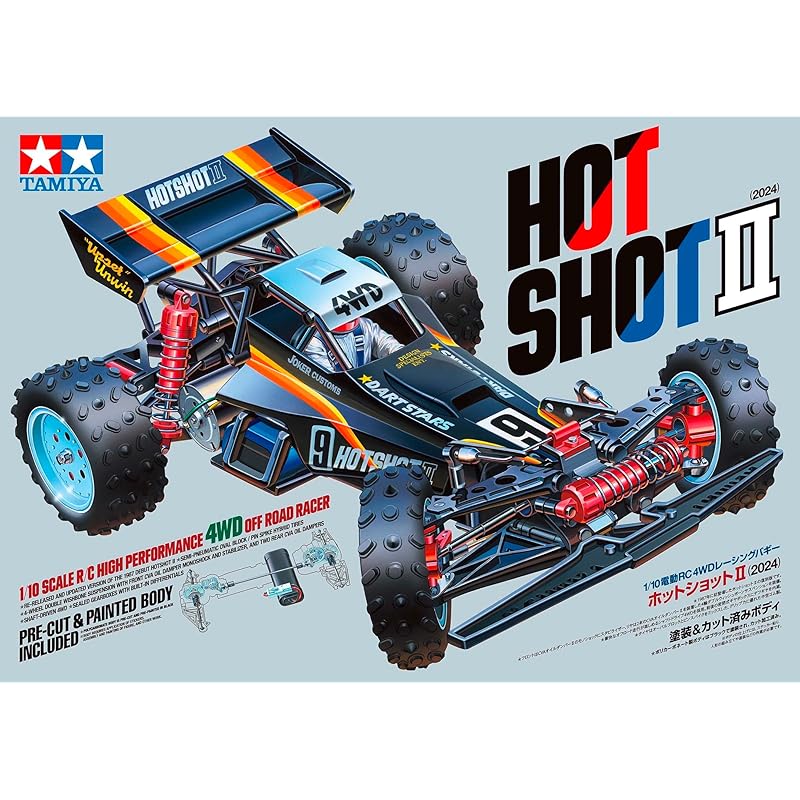 

TAMIYA 1/10 Electric RC car series No.737 Hotshot II (2024) 58737