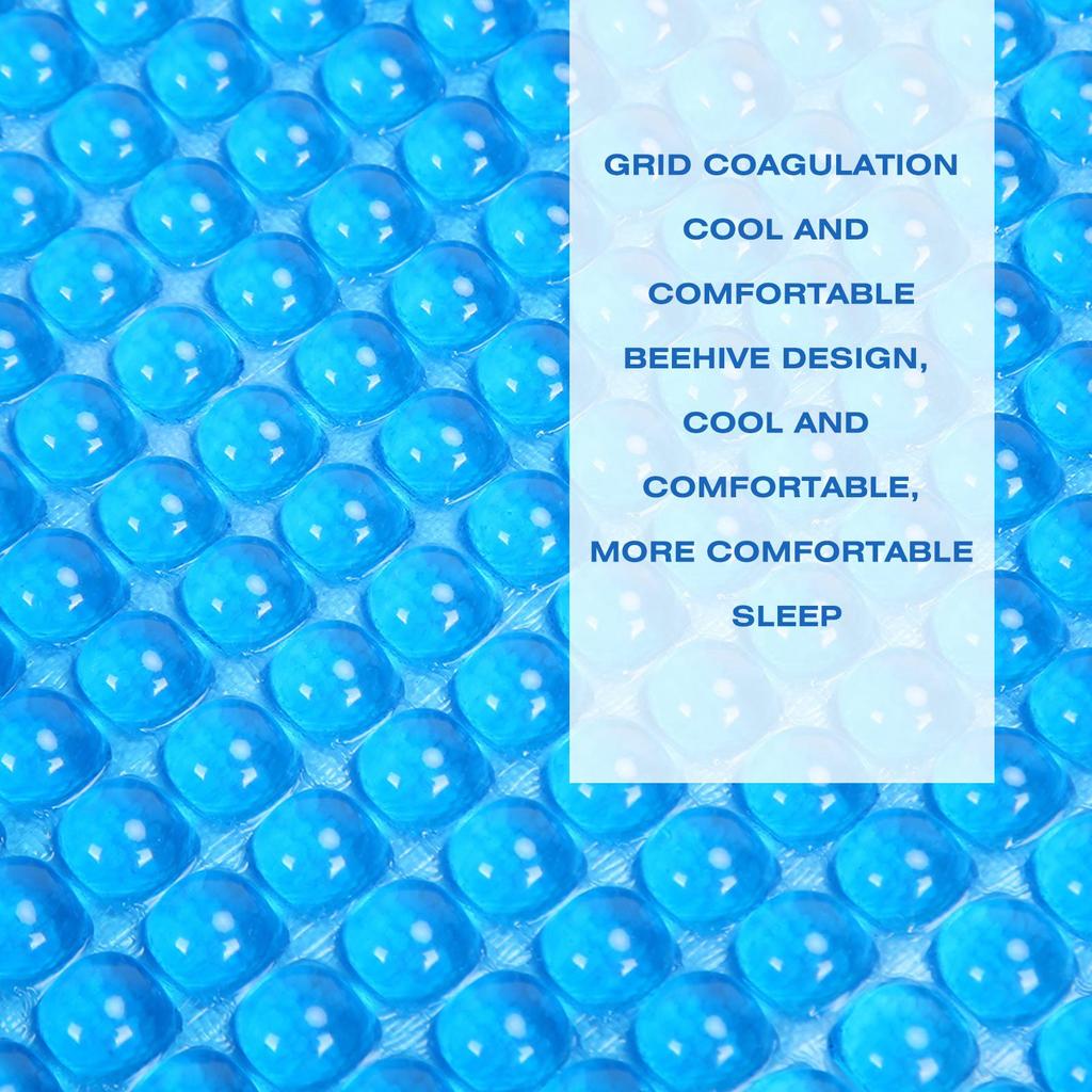 Gel Pillow Mat Lasting Cool Breathable Refreshing Ergonomic Beehive Cooling Pillow Cushion for Home Salon