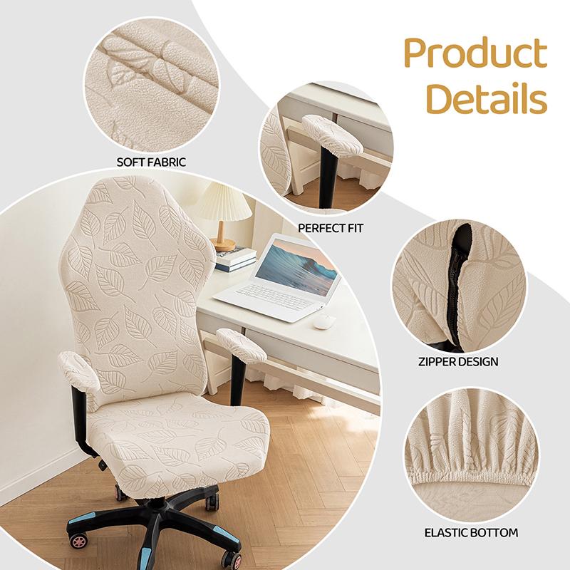 Gaming Chair Cover Jacquard Armchair Slipcover Computer Seat Case Stretch Rotating Chair Office Computer E-sports Chair Cover