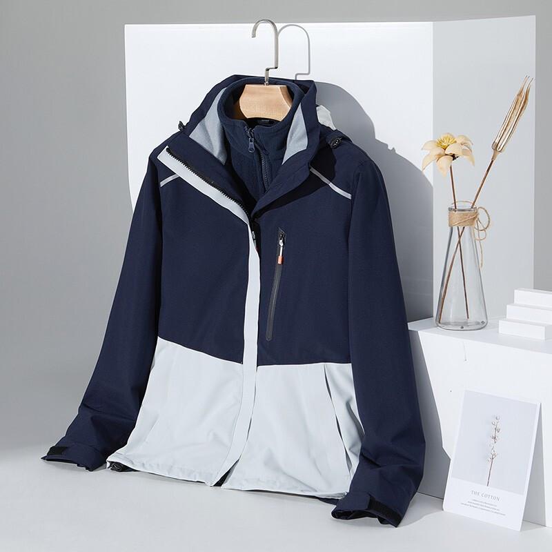 Yiliteng Unisex 3-in-1 Fleece-Lined Outdoor Jacket YTMHY9177 S