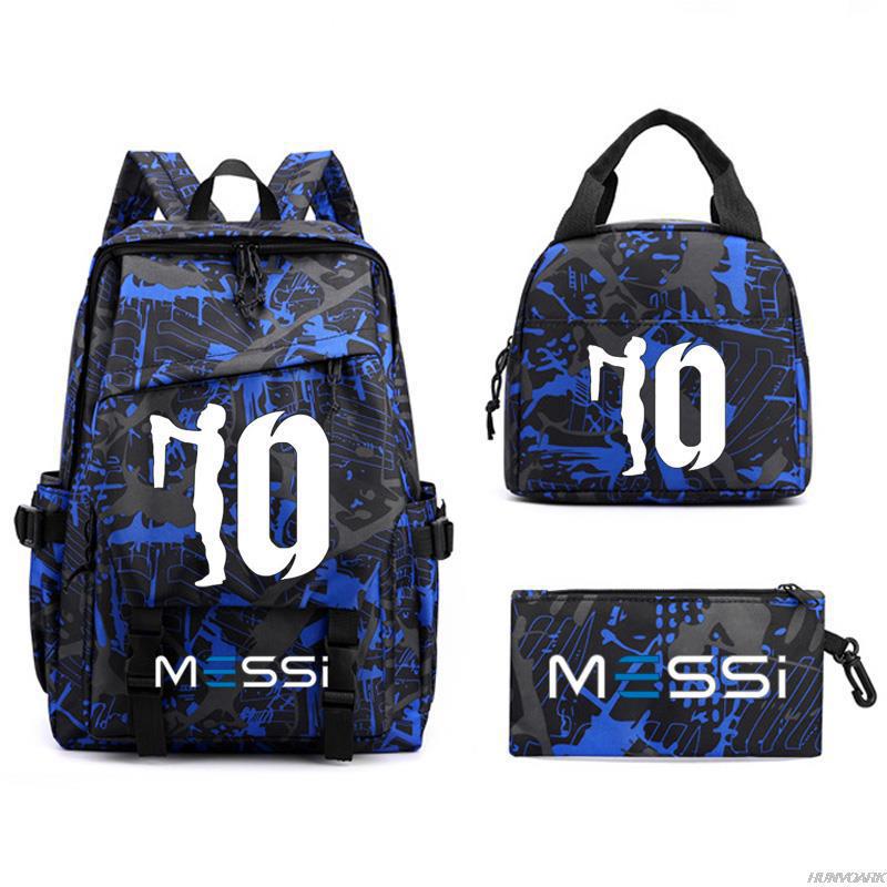 Football Printed Student Backpack Multifunctional Usb Interface Large Capacity Leisure Travel Backpack