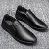 Autumn men's leather shoes casual flat men's shoes men's soft-faced business casual breathable shoes